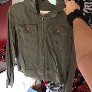 small green jacket